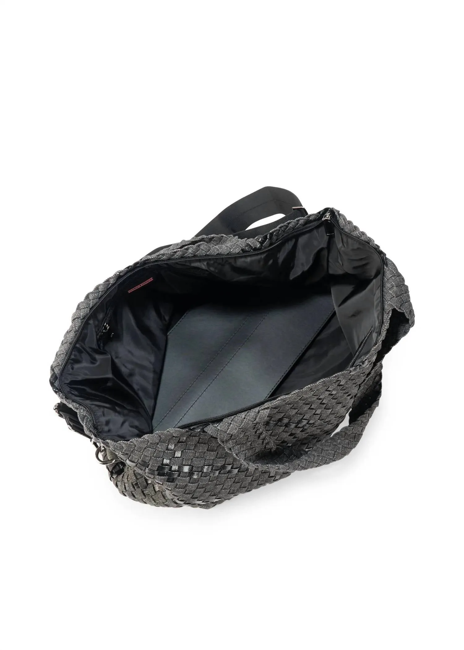 Women's Bobbi Woven Tote Bag In Edge - Black Denim