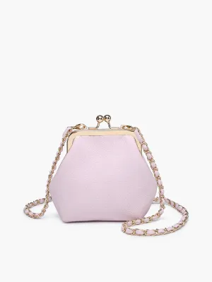 Women's Cleo Coin Pouch Crossbody Clutch In Ballet Pink