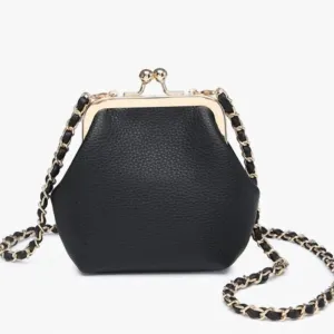 Women's Cleo Coin Pouch Crossbody Clutch In Black
