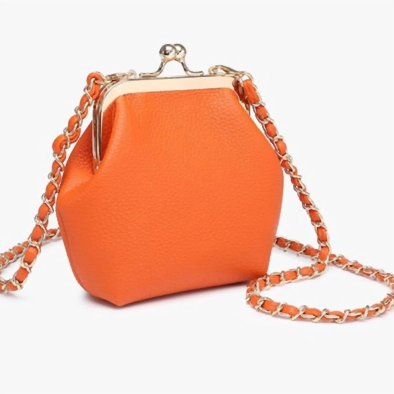 Women's Cleo Coin Pouch Crossbody Clutch In Orange