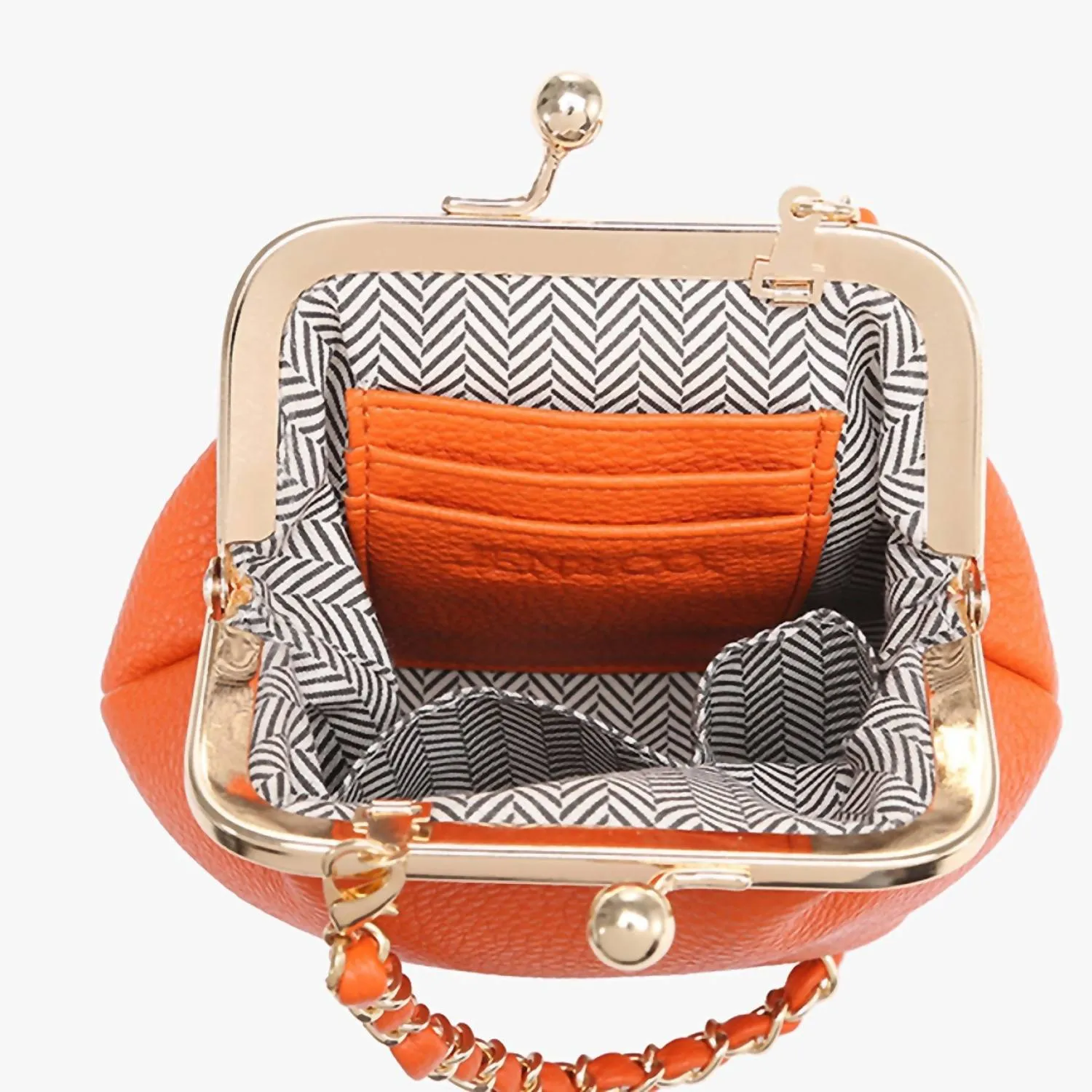 Women's Cleo Coin Pouch Crossbody Clutch In Orange