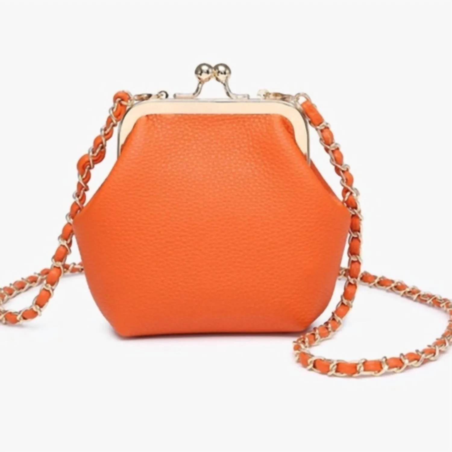 Women's Cleo Coin Pouch Crossbody Clutch In Orange
