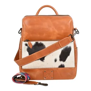 Women's Cowhide Basic Bliss Backpack In Tan/natural