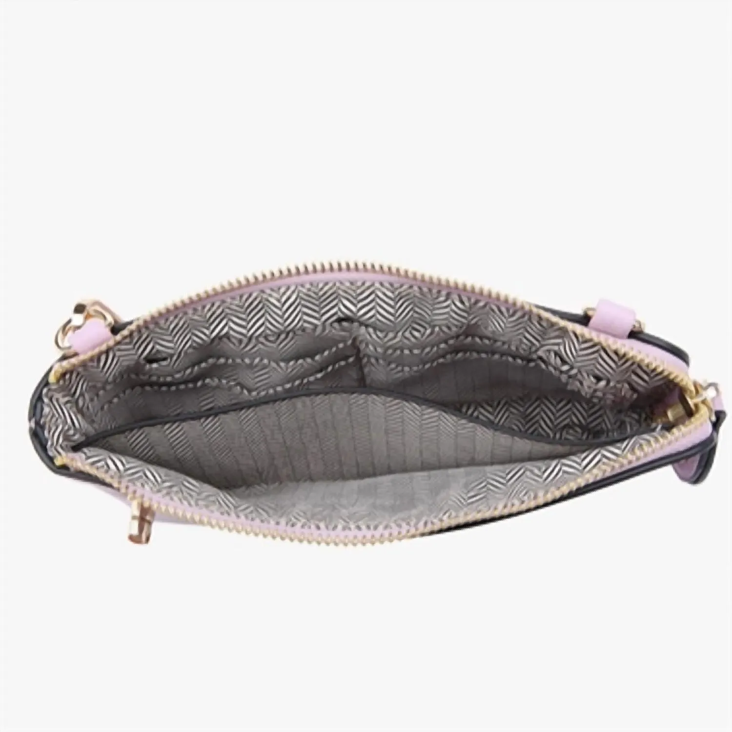 Women's Crossbody Wristlet With Twist Lock Closure In Dusty Lavender