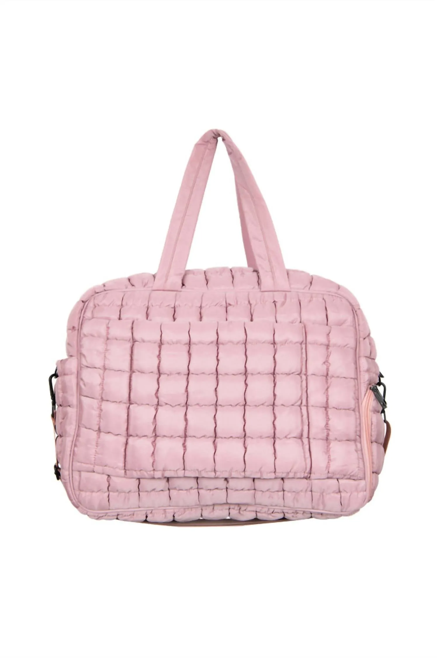 Women's Erica Quilted Weekend Duffel Bag In Mauve