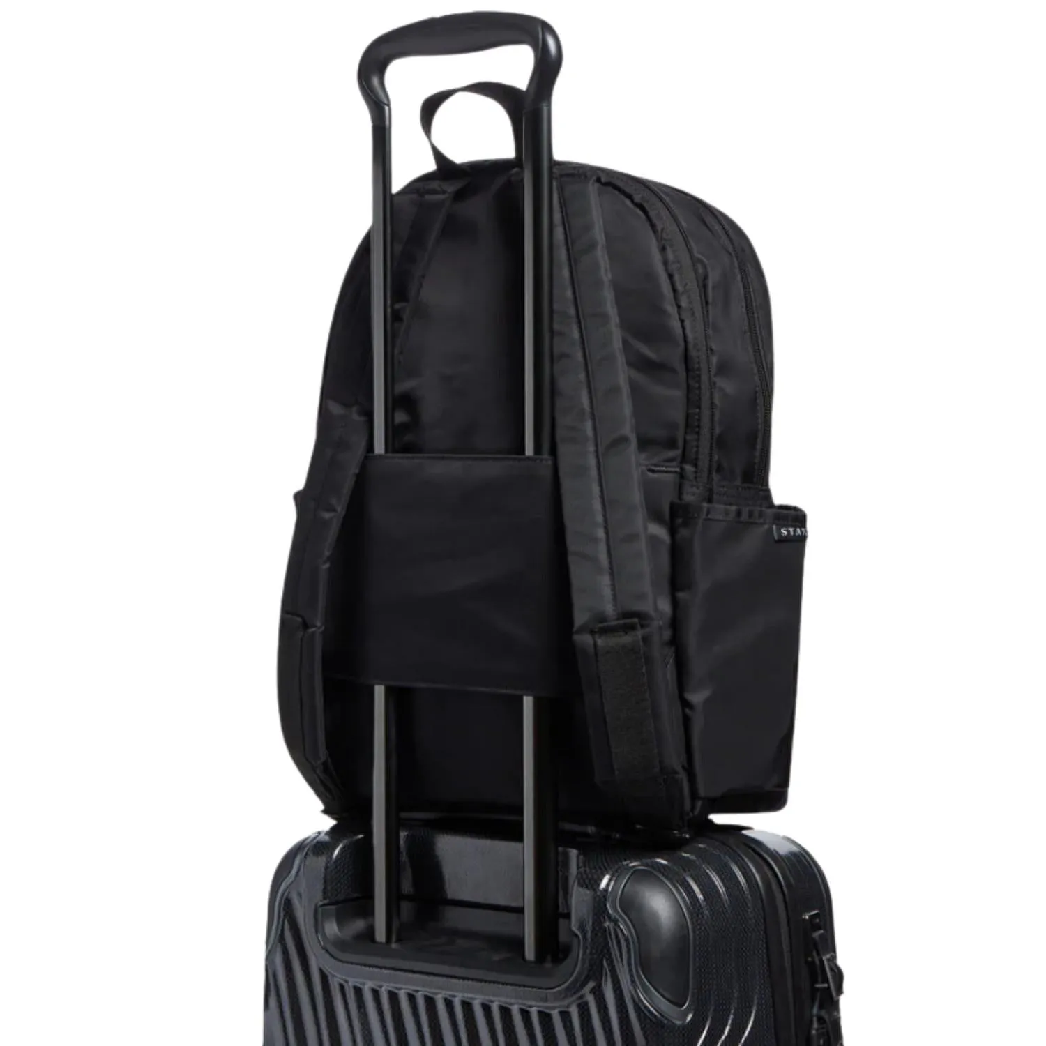 Women's Evans Double Pocket Large Backpack In Black