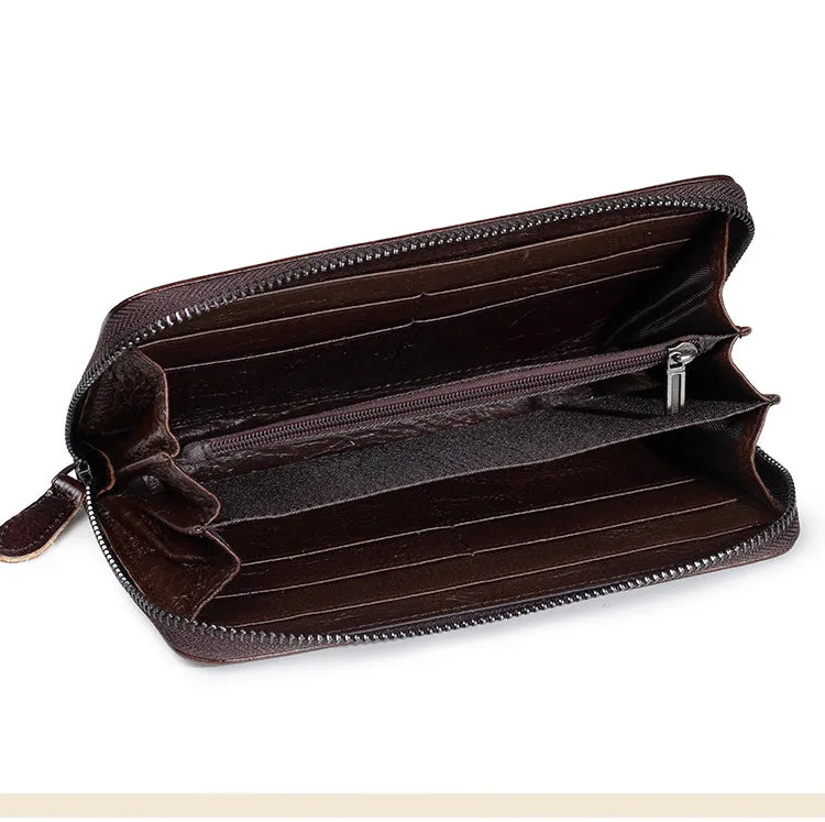 Womens Hummingbird Coffee Leather Wristlet Wallet Floral Ladies Zipper Clutch Wallet Zip Around Wallet for Women
