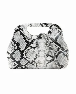Women's Integrated Handle Clutch In Nm Grey