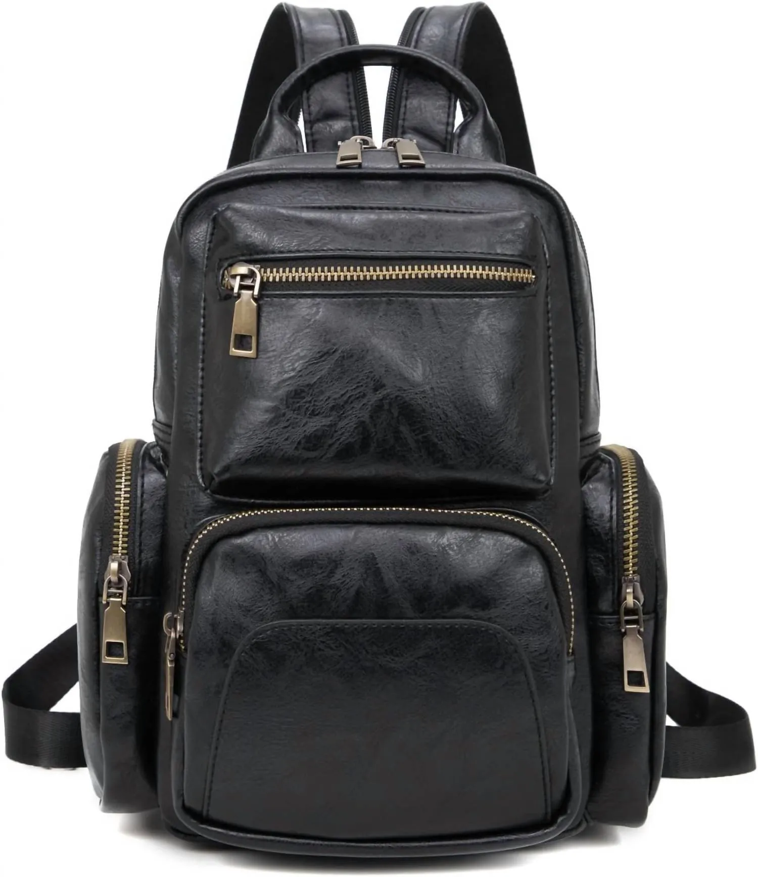 Women's Jenn Vegan Leather Backpack In Black