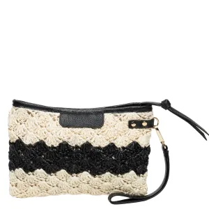 Women's Kara Clutch Bag In Ivory/black