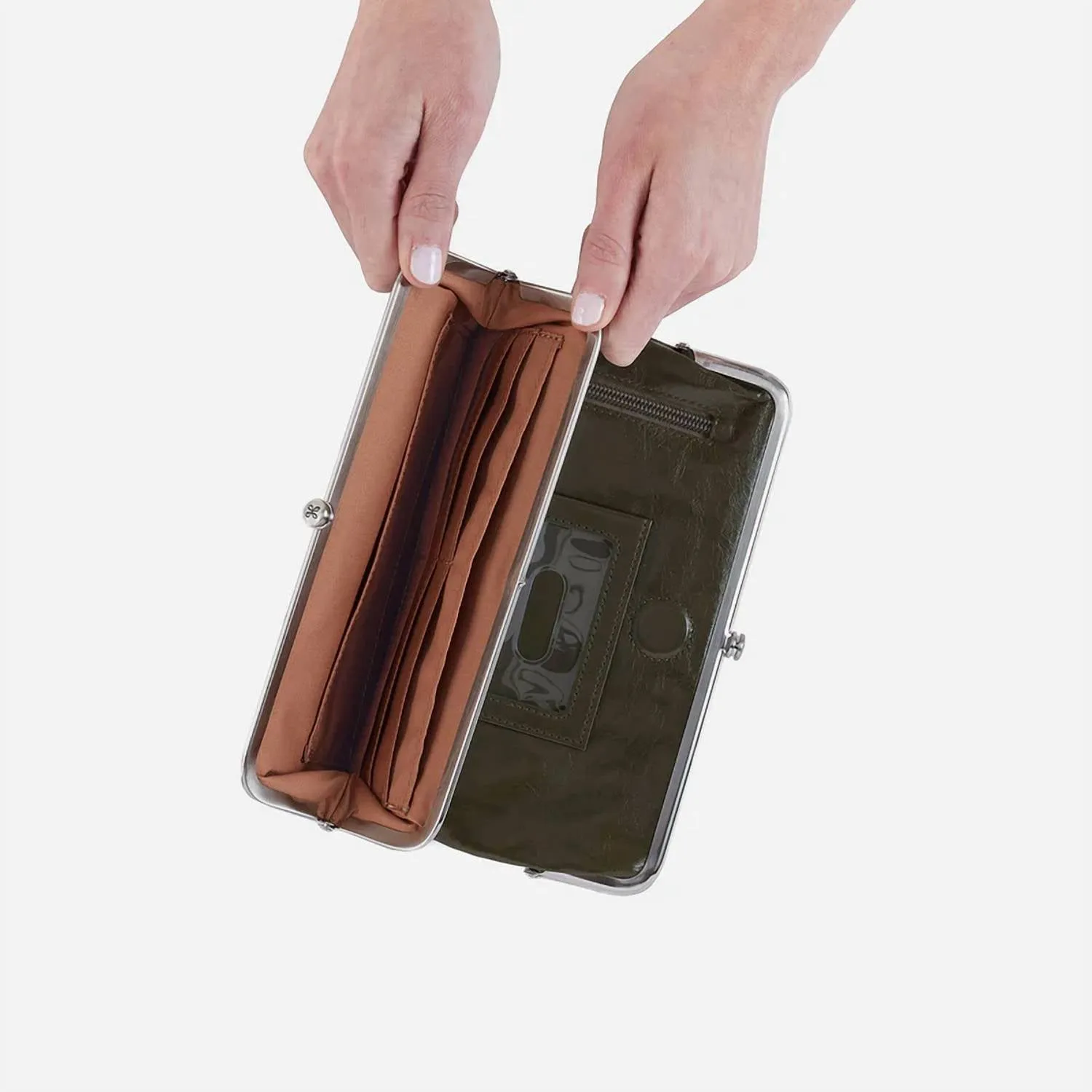 Women's Lauren Clutch-Wallet In Deep Moss