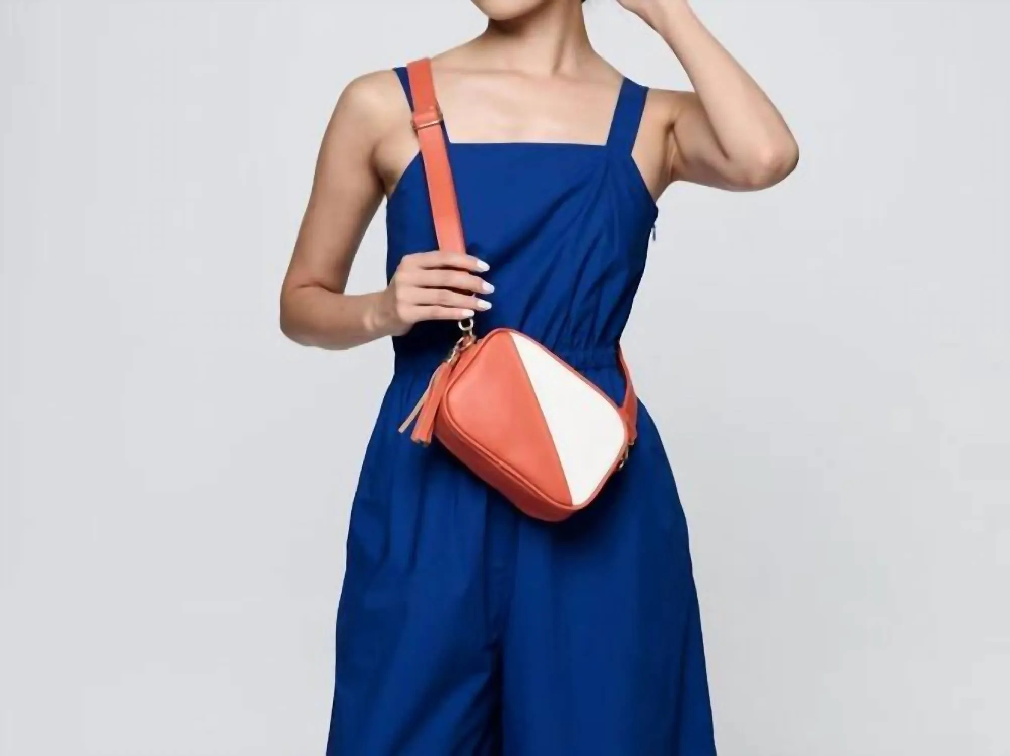 Women's Lucie Crossbody Bag In Orange/white