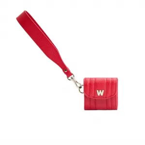 Women's Mimi Earpods Case With Wristlet In Red