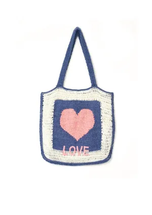 Women's Neve Crochet Tote Bag In Love