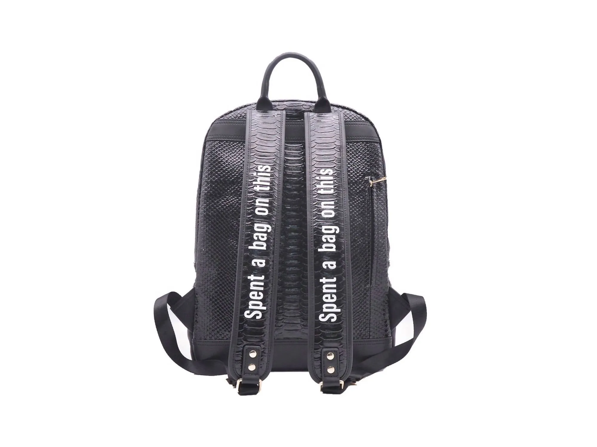 Women's Night Capsule Backpack Bag In Matte Black