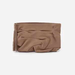 Women's Oversized Clutch Bag In Taupe