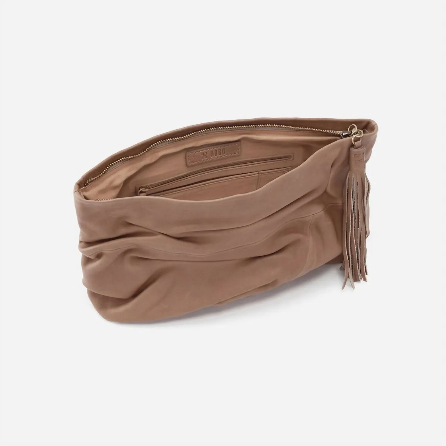 Women's Oversized Clutch Bag In Taupe