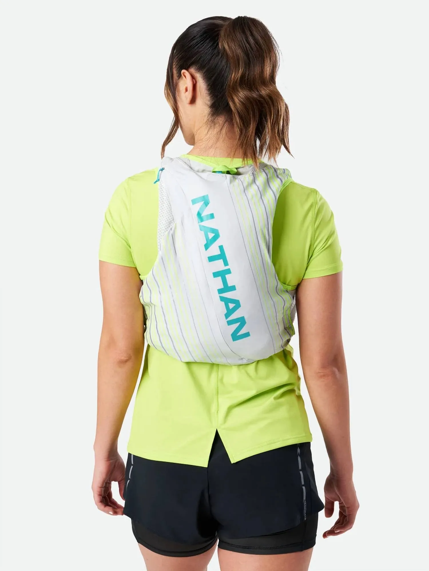 WomenS Pinnacle 12 Liter Hydration Race Vest In Vapor Grey/caribbean Blue