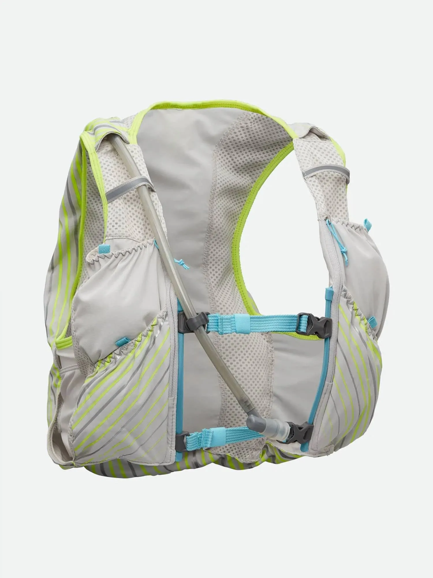 WomenS Pinnacle 12 Liter Hydration Race Vest In Vapor Grey/caribbean Blue