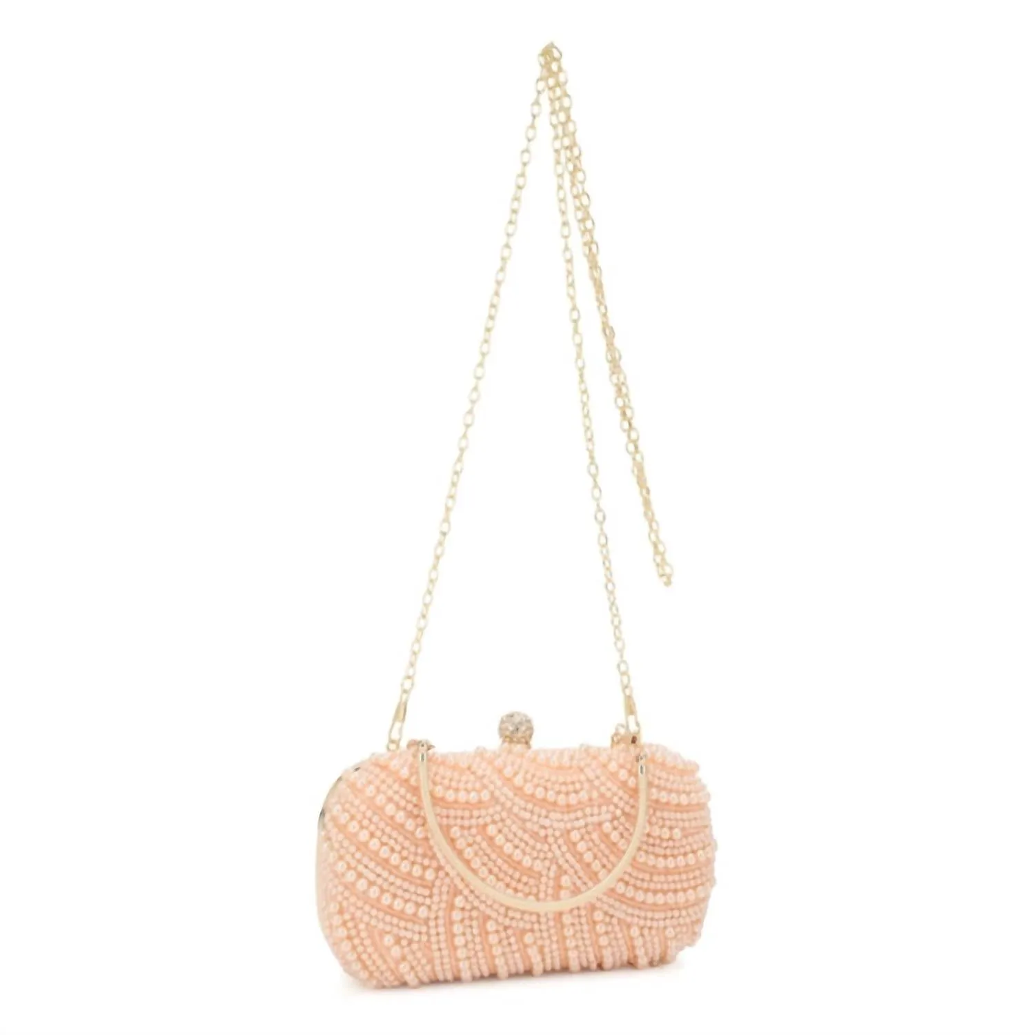 Women's Pippa Hard Case W/top Handle Clutch In Pink