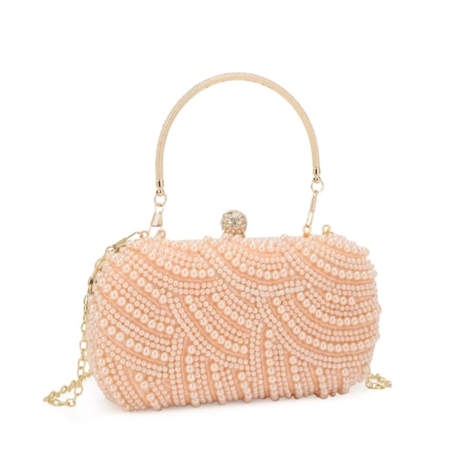 Women's Pippa Hard Case W/top Handle Clutch In Pink