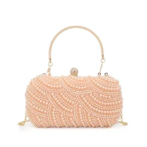 Women's Pippa Hard Case W/top Handle Clutch In Pink