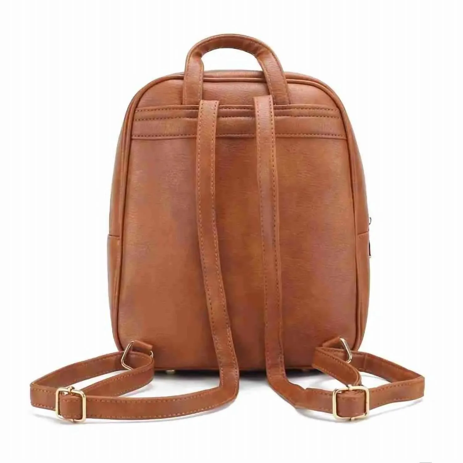 Women's Roxanne Vegan Leather Backpack Set Of 3 In Brown