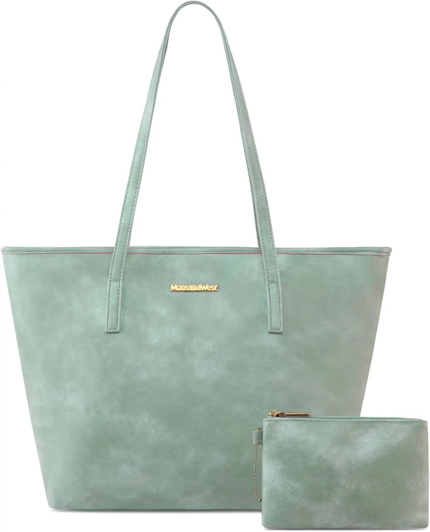 Women's Shoulder Tote Bag In Mint Green