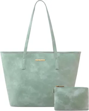 Women's Shoulder Tote Bag In Mint Green