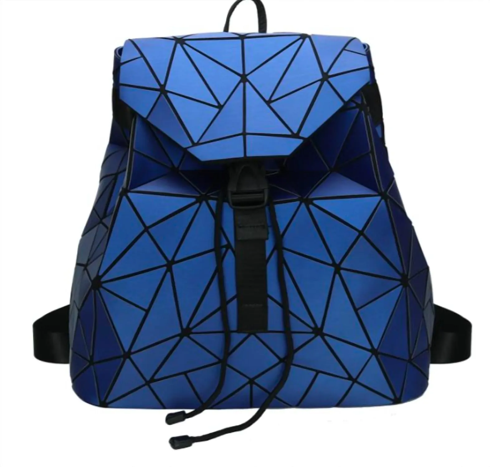 Women's Slanted Triangle Backpack In Matt Blue