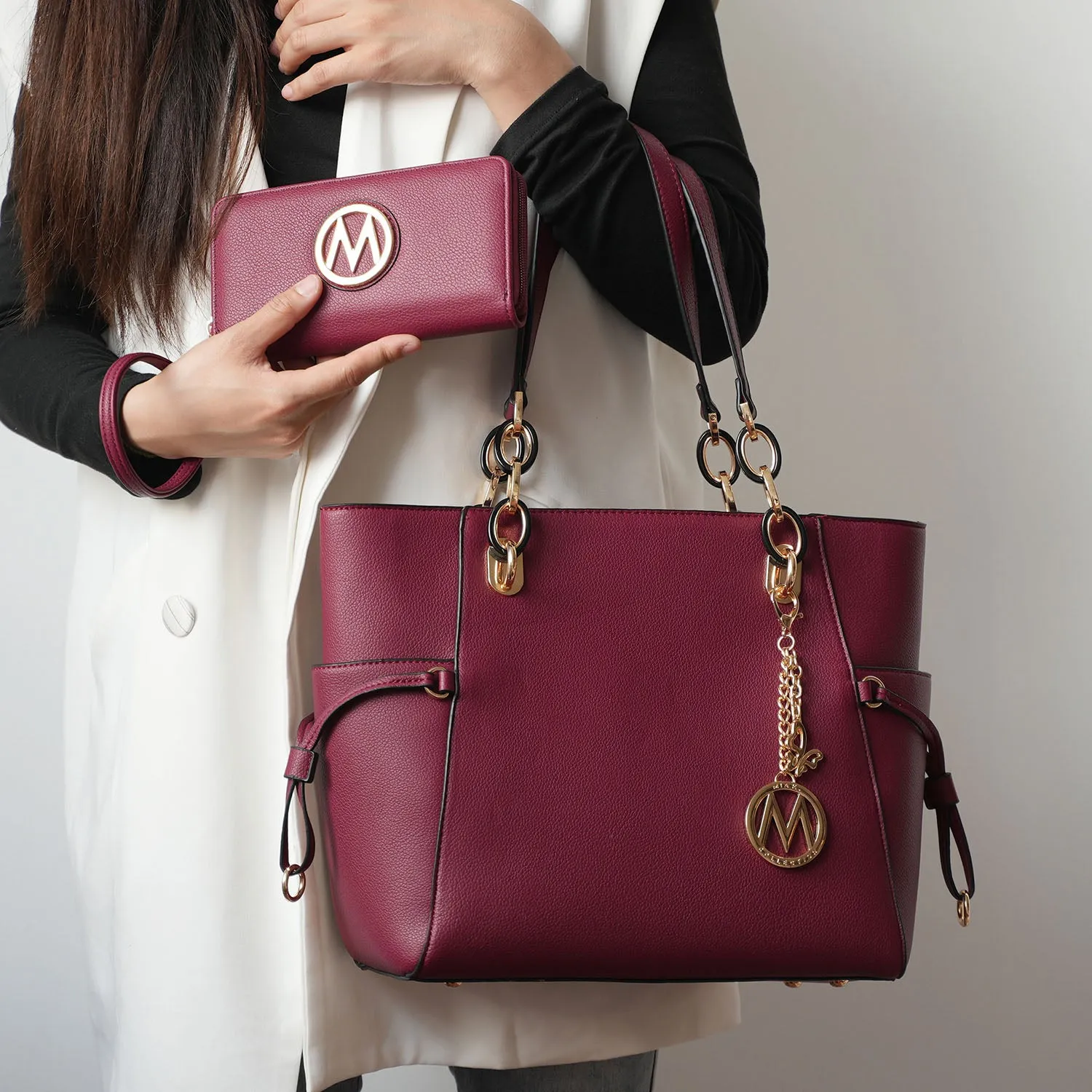 Yale Tote Women's Bag with Wallet Handbag Purse by Mia K