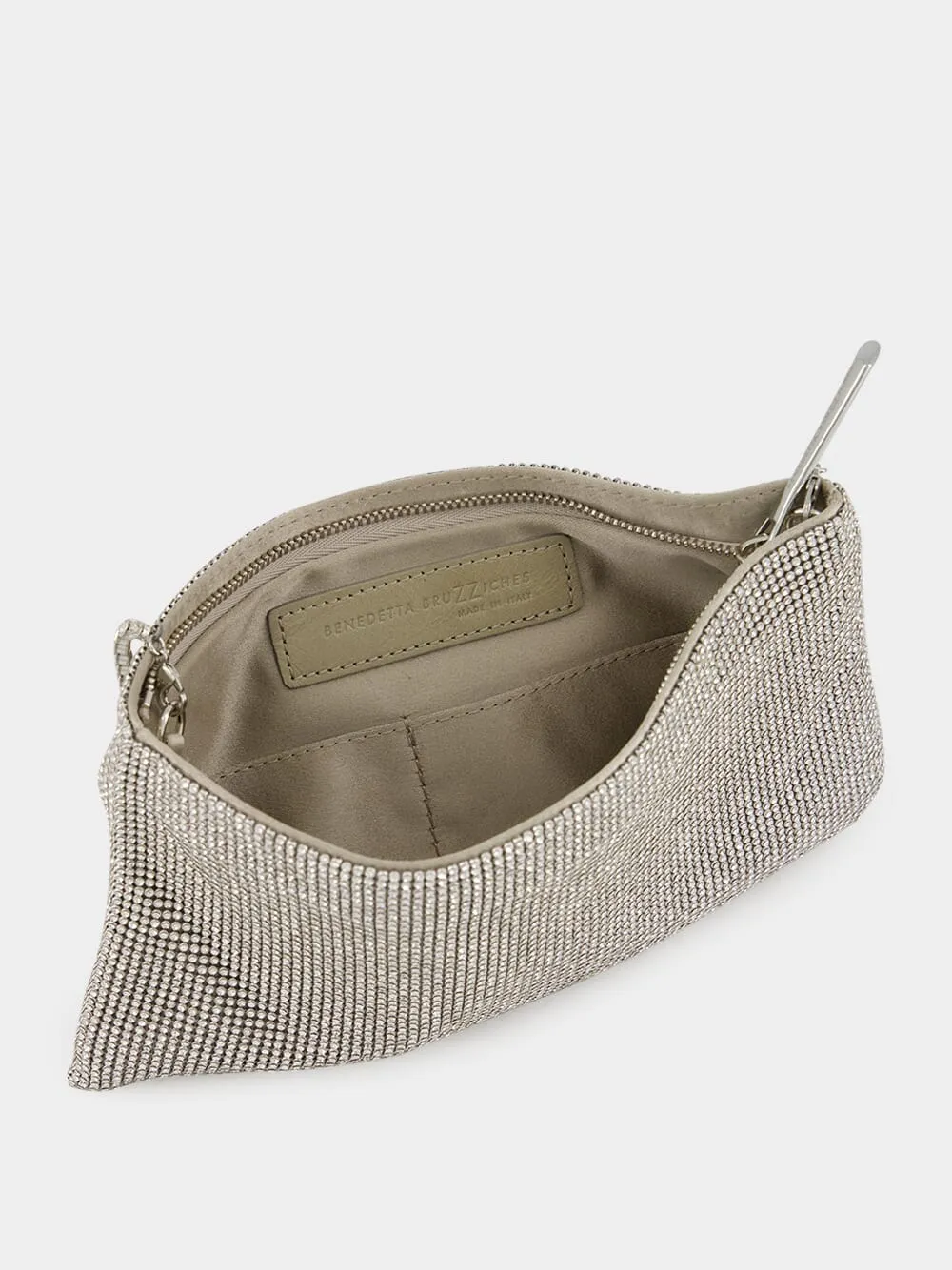 Your Best Friend La Petite Silver Crystal Bag