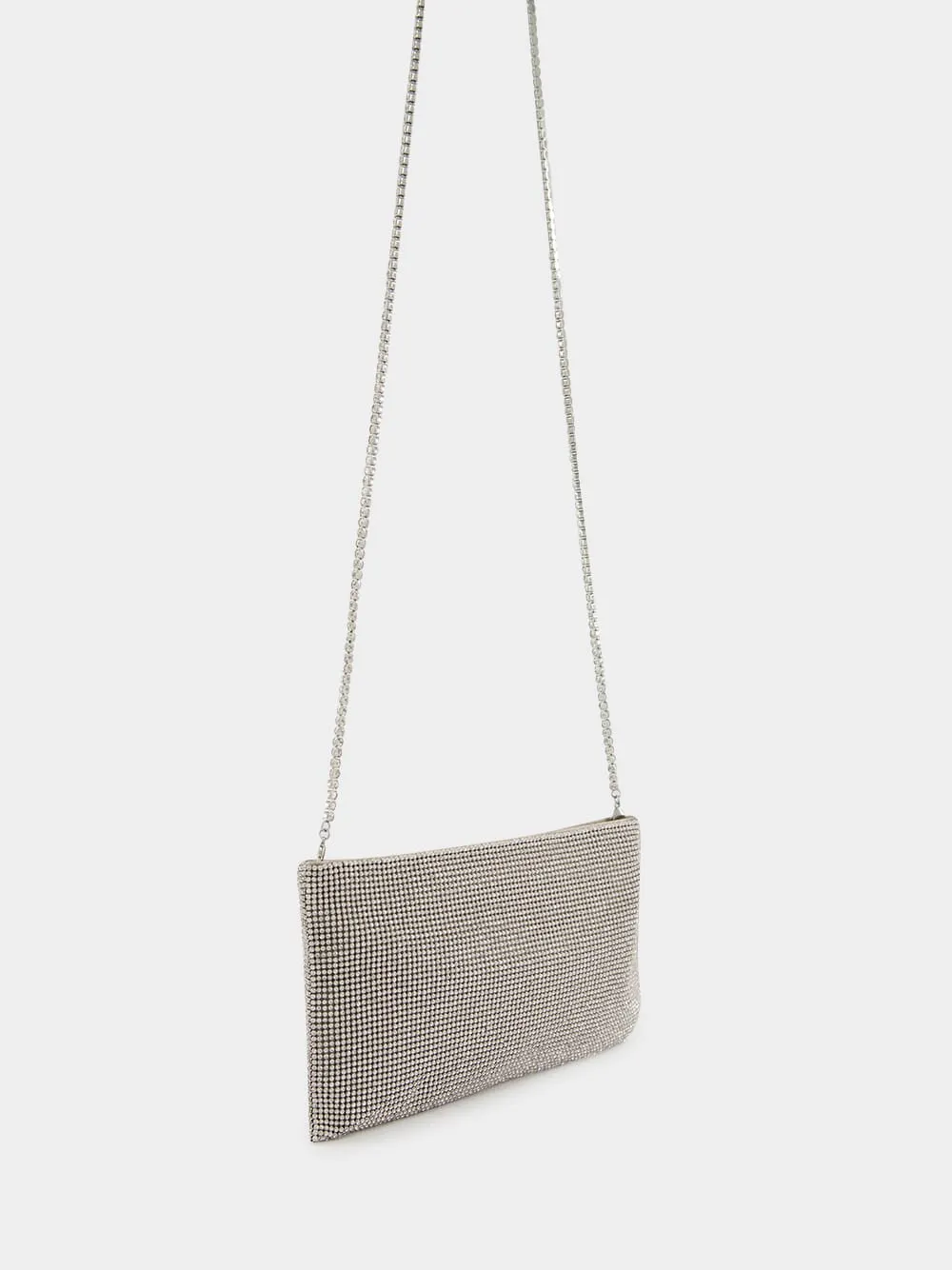 Your Best Friend La Petite Silver Crystal Bag