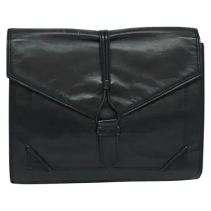 Yves Saint Laurent Leather Clutch Bag (Pre-Owned)