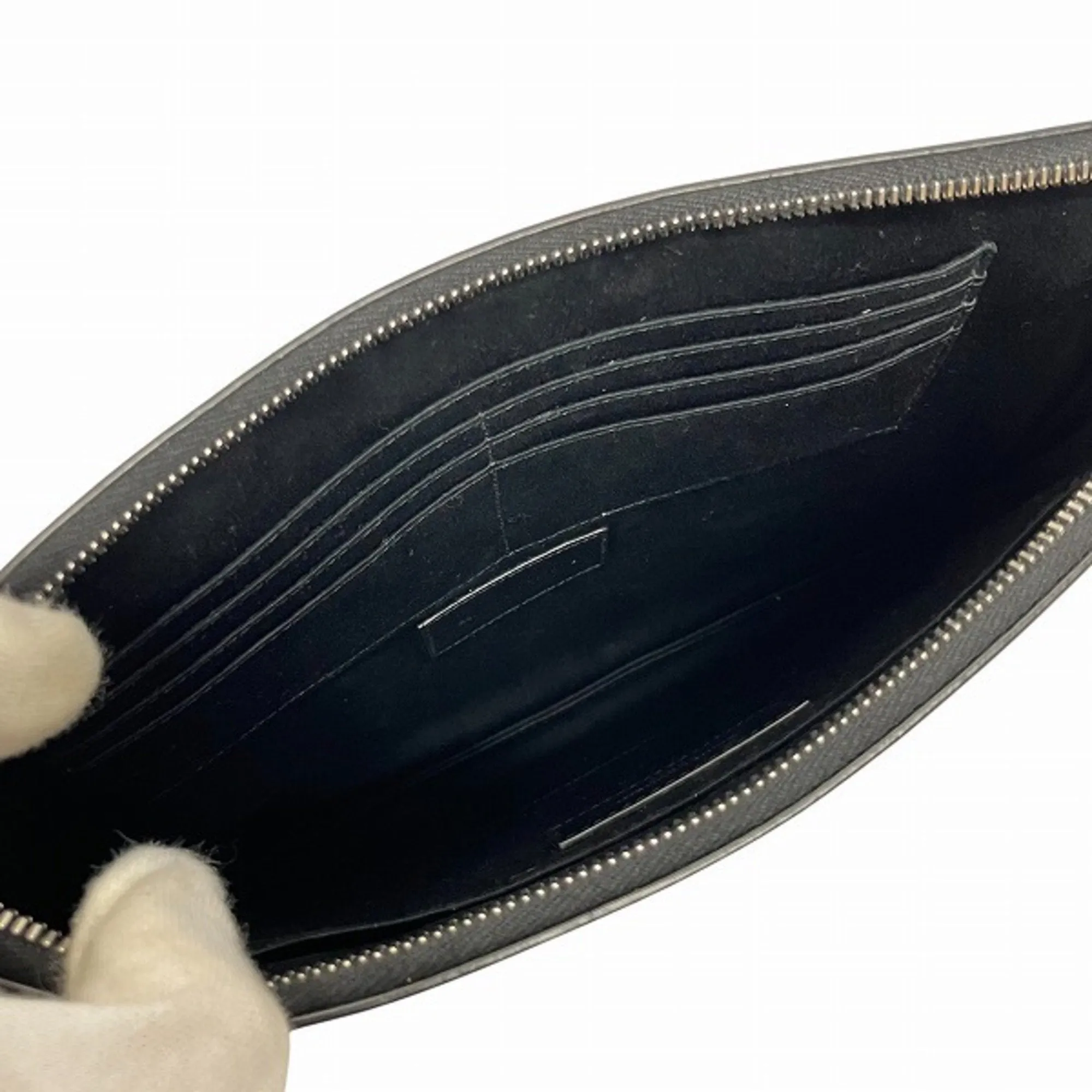 Yves Saint Laurent Leather Clutch Bag (Pre-Owned)