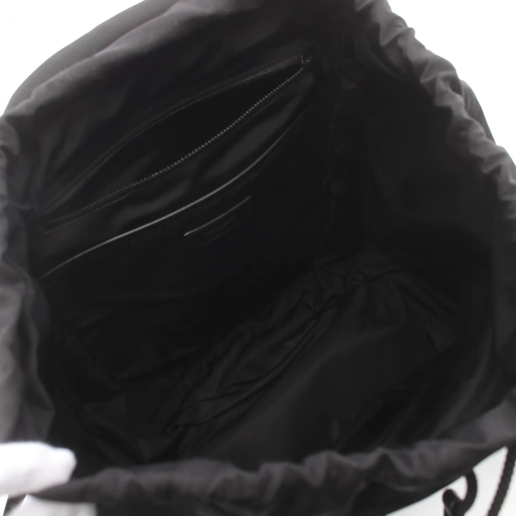 Yves Saint Laurent Nylon Leather Backpack