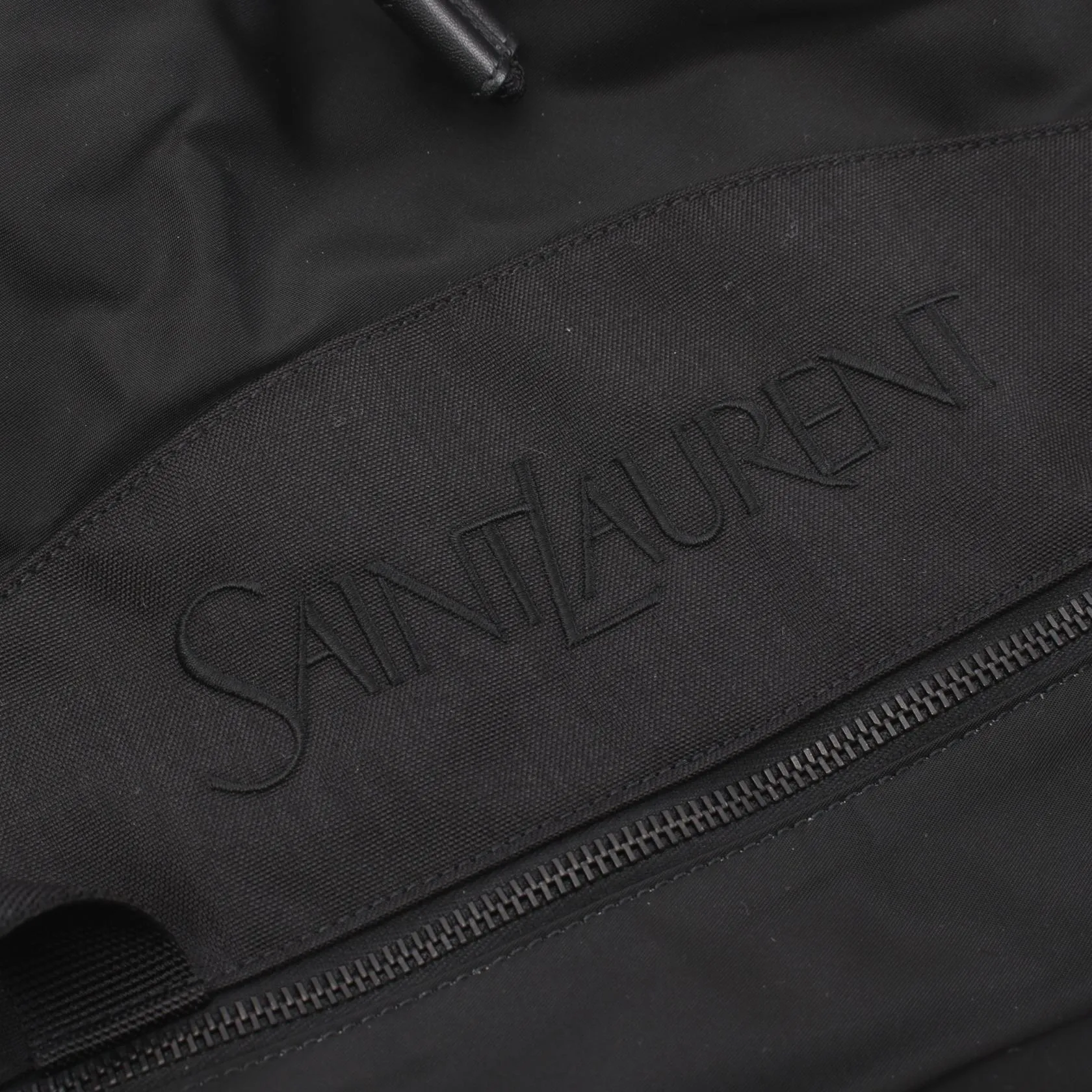 Yves Saint Laurent Nylon Leather Backpack